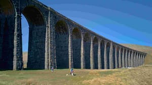 photo of Ribblehead Viaduct at ground level
