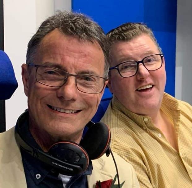 photo of Alan Veale with Peter Franksson, JAPE Productions